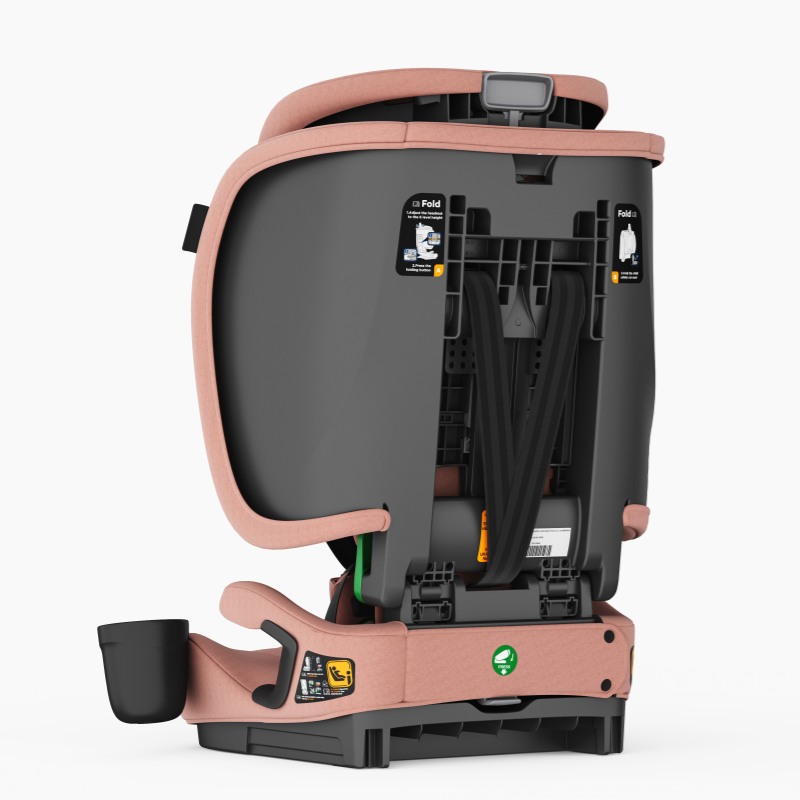 Baby Brightness AirGo Lightweight Compact Travel Pram and Travel Portable Booster Car Seat Pink