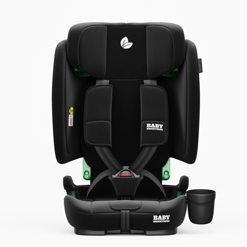 Baby Brightness FlexGo Portable Auto Folding Compact Travel Pram and Portable Travel Booster Car Seat Black