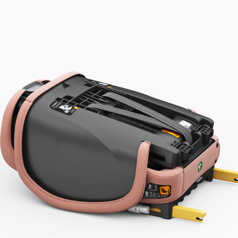 Baby Brightness AirGo Lightweight Compact Travel Pram and Portable ISOFIX Travel Booster Car Seat Pink
