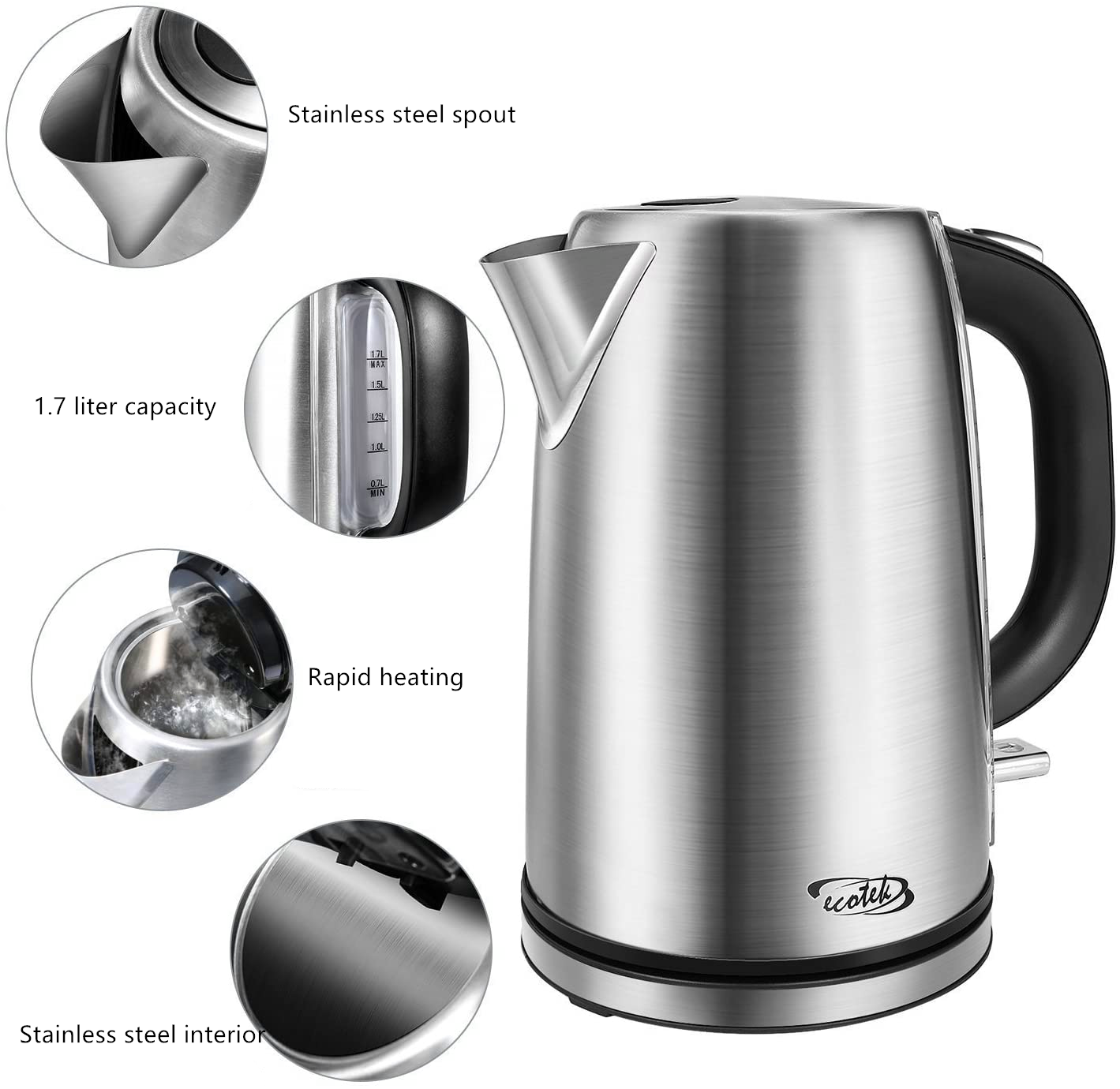 Electric Kettle 1.7 Litre - salelink.co.nz