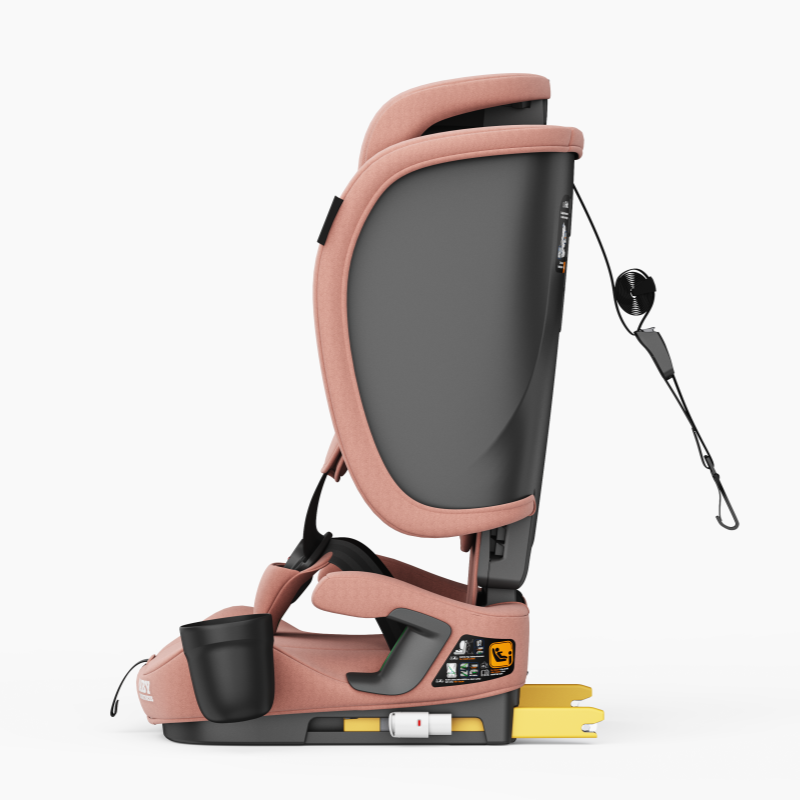 Baby Brightness AirGo Lightweight Compact Travel Pram and Portable ISOFIX Travel Booster Car Seat Pink