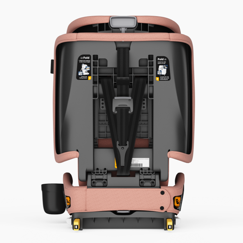 Baby Brightness AirGo Lightweight Compact Travel Pram and Portable ISOFIX Travel Booster Car Seat Pink
