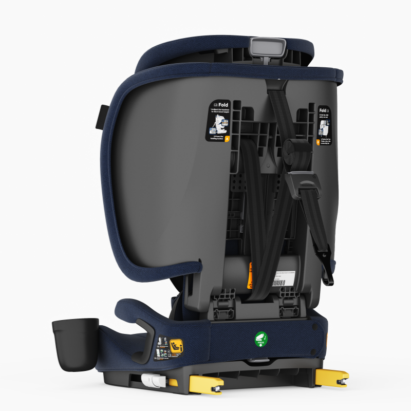 Baby Brightness SecureFit Pro Portable Travel Booster Car Seat Dark Blue