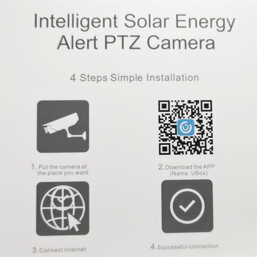 Solar 4G Security Camera 1080P PTZ Camera