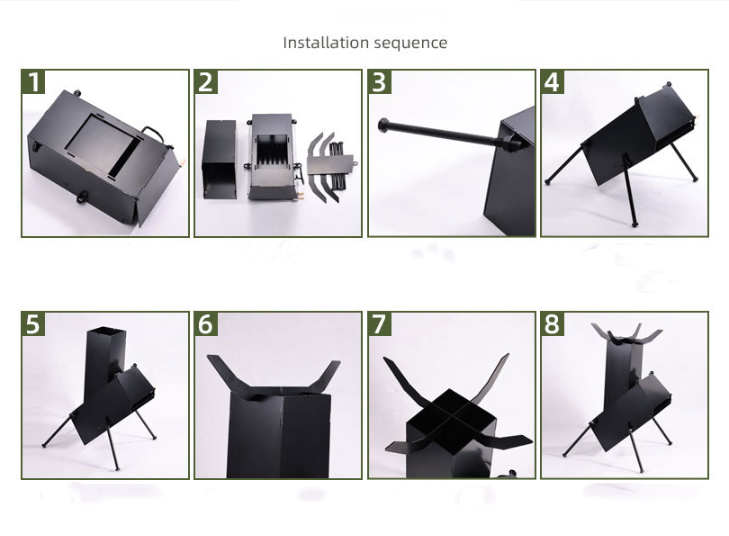 Rocket Stove 34x25x49cm