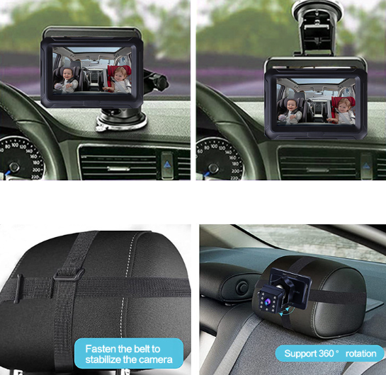 Back Seat Baby Car Camera 4.3inch