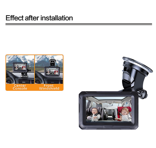 Back Seat Baby Car Camera 4.3inch