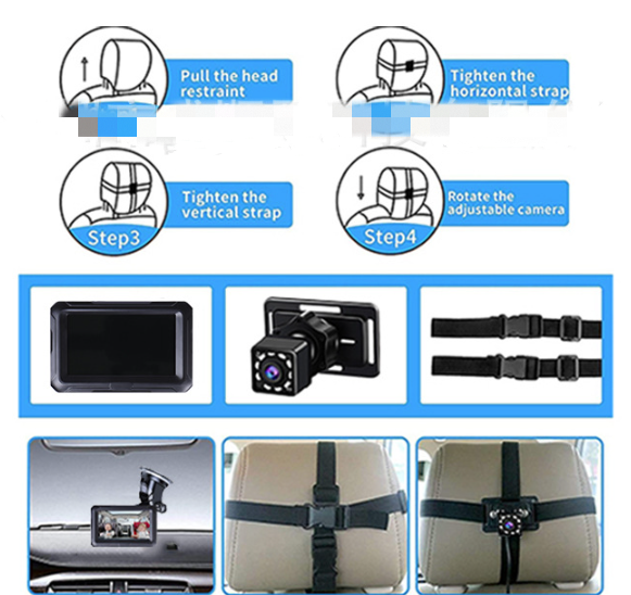 Back Seat Baby Car Camera 4.3inch