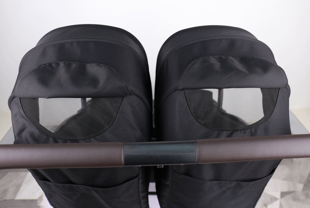 Double Pram – FlexGo Duo double stroller Black