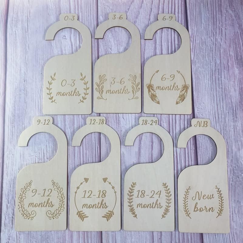 7PCS Baby Closet Size Divider Nursery Wardrobe Divider Hangers