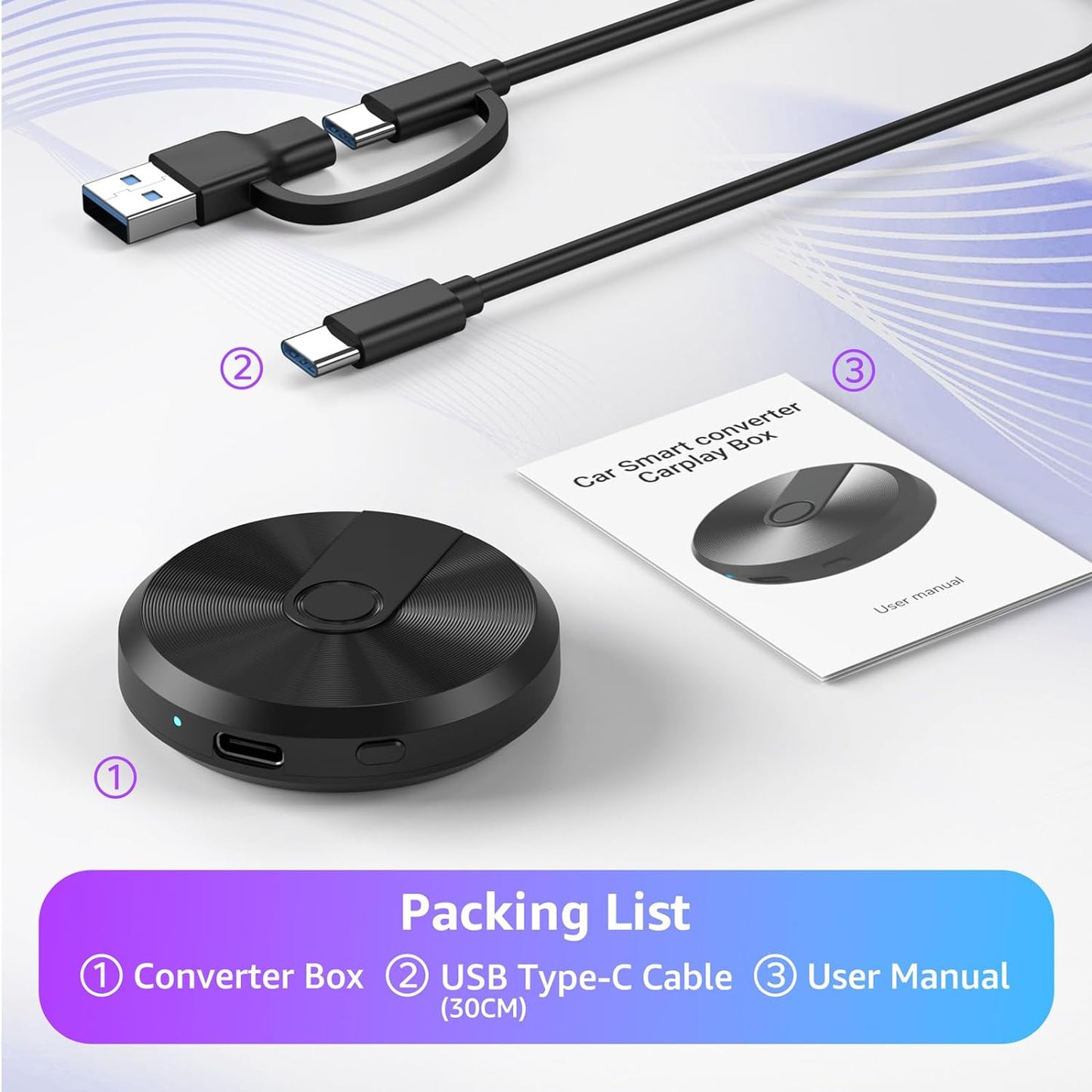 Wireless CarPlay Adapter for iPhone lOS 6 and above