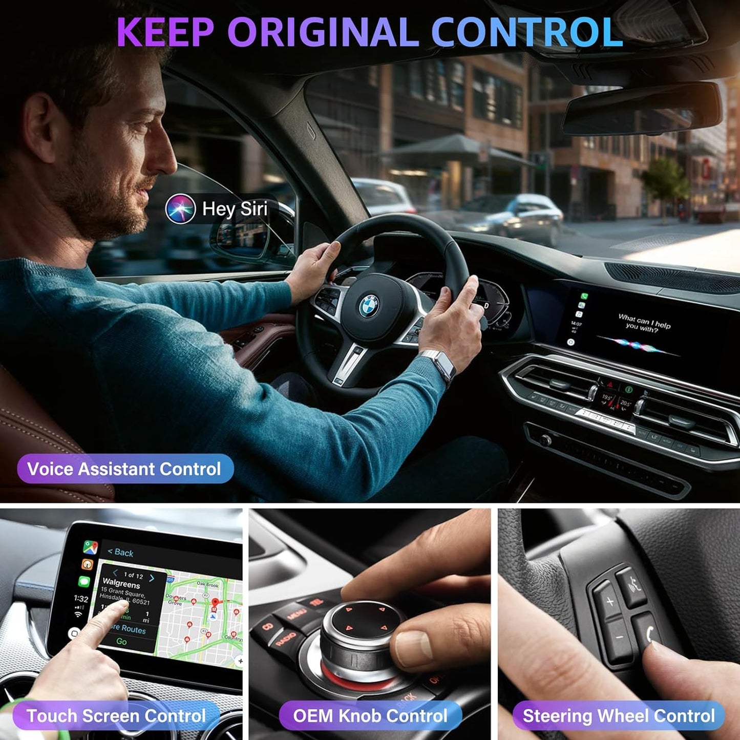 Wireless CarPlay Adapter for iPhone lOS 6 and above