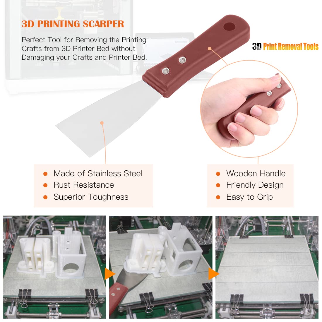 34PCS 3D Printer Accessories Tool Kit
