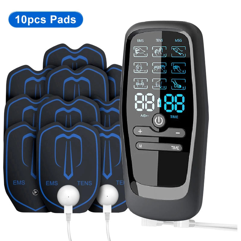 TENS Muscle Stimulator – Electric Pulse Massager for Muscle Relaxation