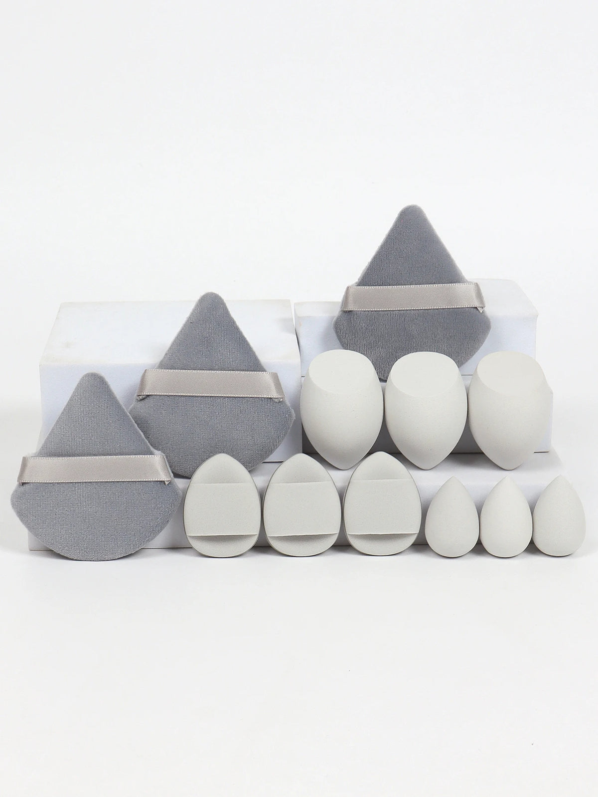 12-Piece Makeup Sponge & Powder Puff Set – Beauty Blenders, Cushion Puffs & Mini Makeup Sponges