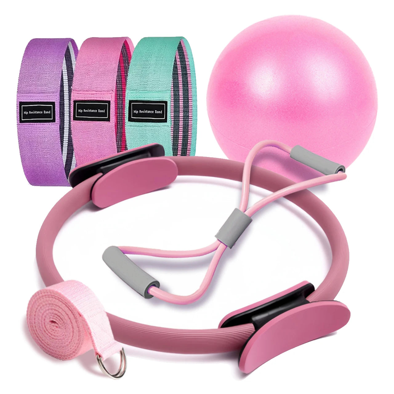 Pilates Ring & Ball Set – Full Body Home Workout Kit
