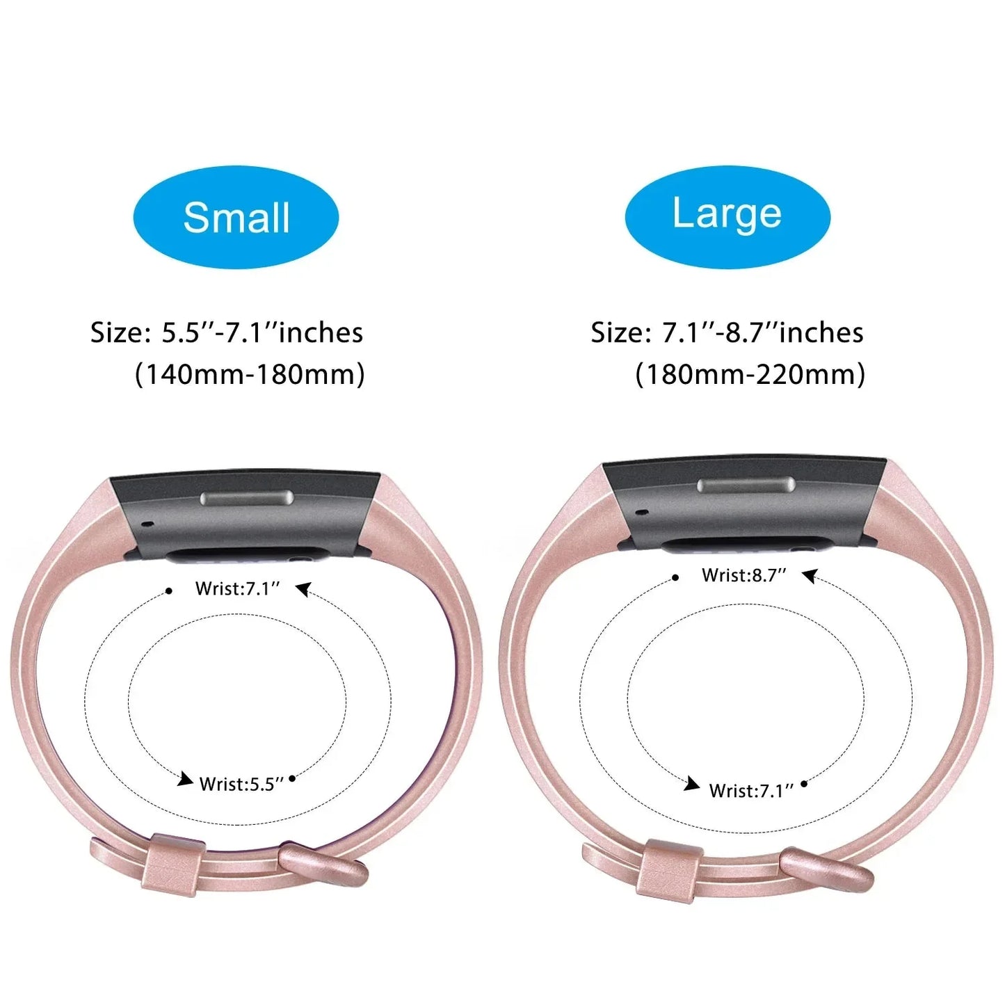 Fitbit Charge 3/3SE/4 Silicone Replacement Band (available in 2 sizes & 14 colours)