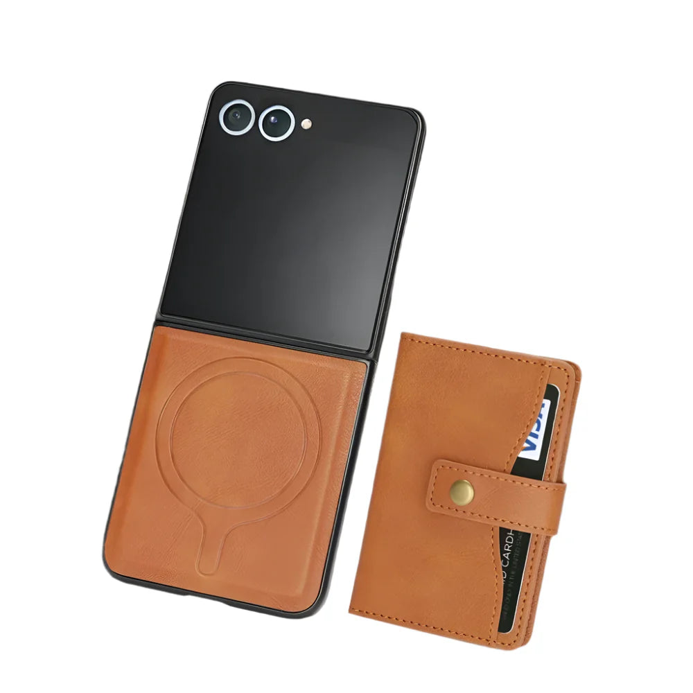 Wallet Leather Case for the Samsung Galaxy Z Flip7 (4 colours available)