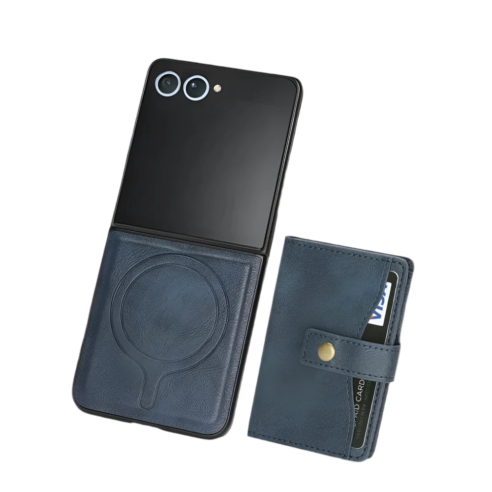 Wallet Leather Case for the Samsung Galaxy Z Flip7 (4 colours available)