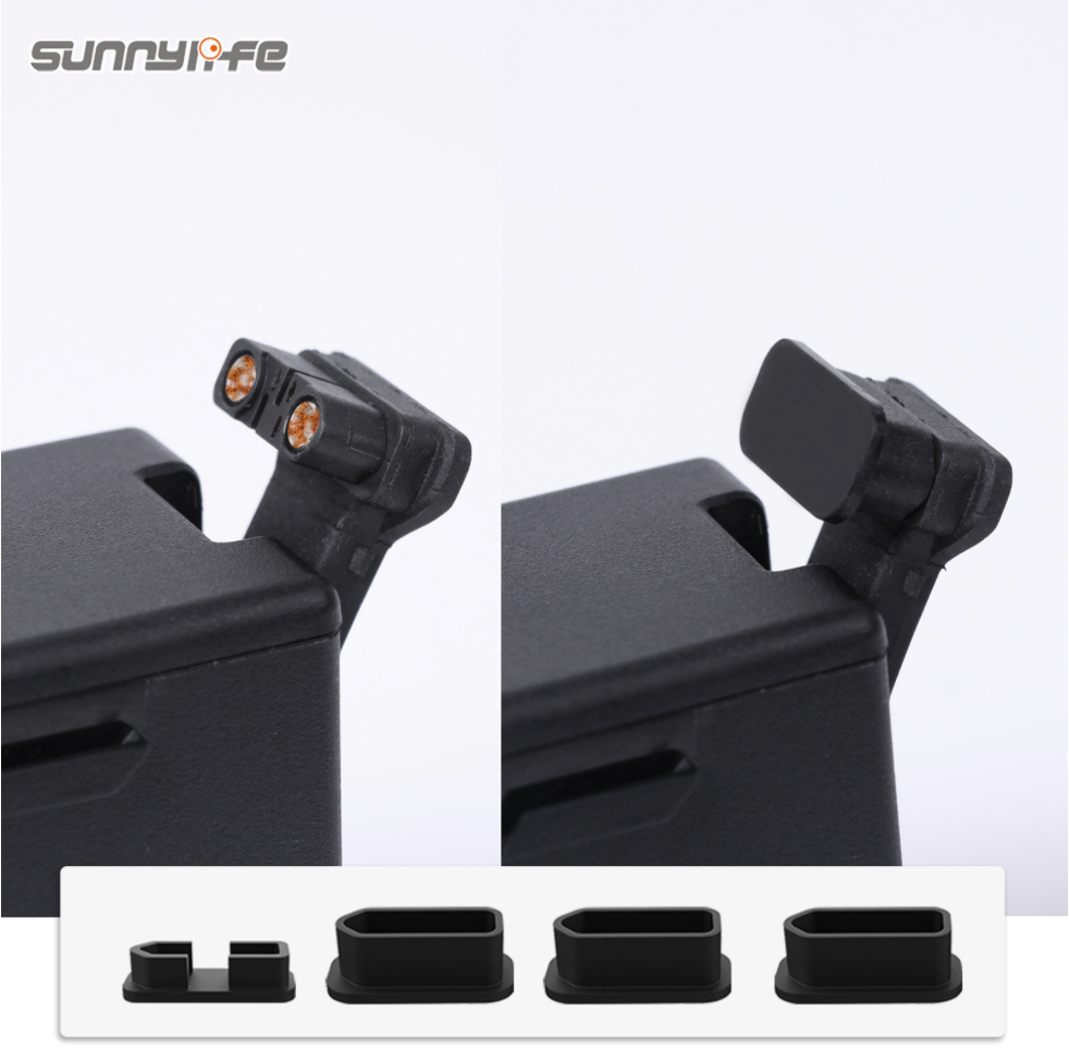 Sunnylife 4Pcs/Set Battery Charging Port Protectors for DJI FPV Drone - Actiontech