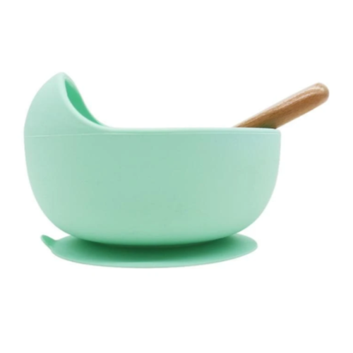 Sleepytot -Suction Bowl & Wooden Spoon Set