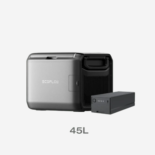 EcoFlow Classic Glacier 45L – Dual-Zone Portable Fridge-Freezer + Plug-in Battery