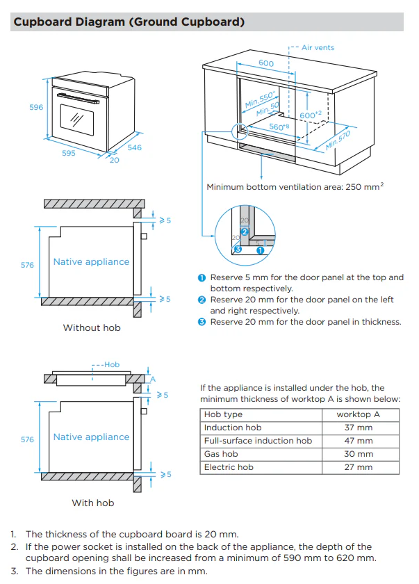 Midea 60cm Built-In Oven, 9 Functions (Stainless Steel)