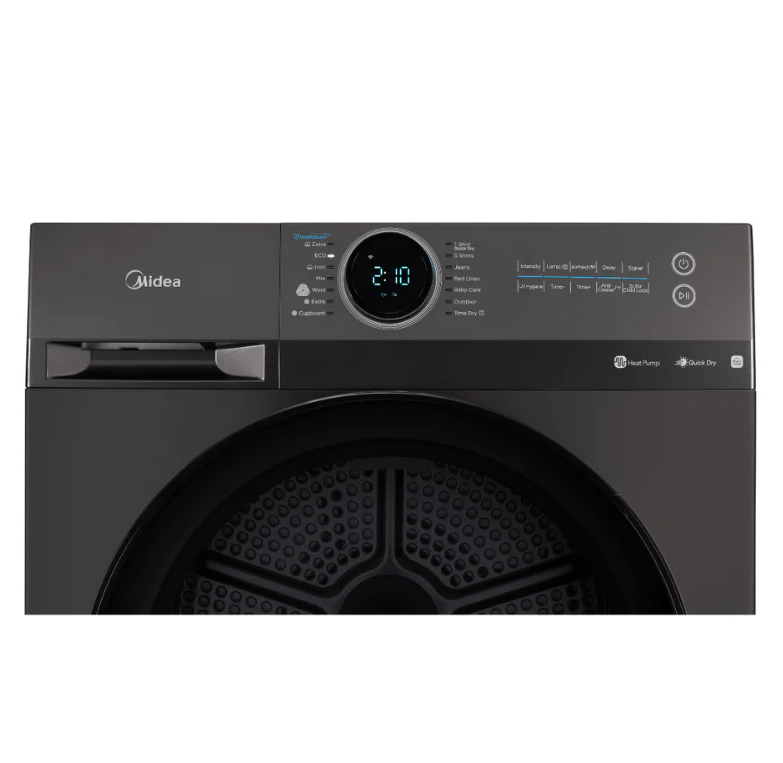 Midea 9kg Heat Pump Tumble Dryer with Smart Control – Black | MD200H90WB/T-AU