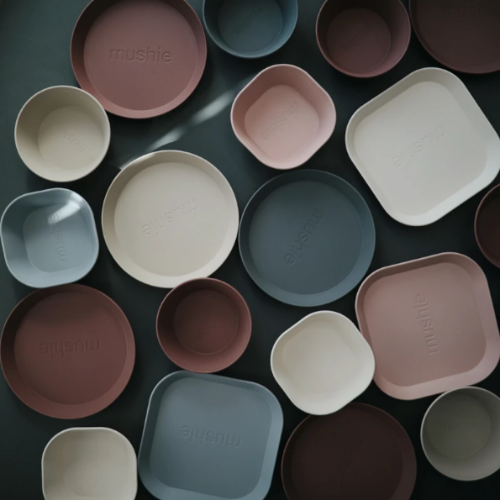 Mushie - Square Dinnerware Set of 2