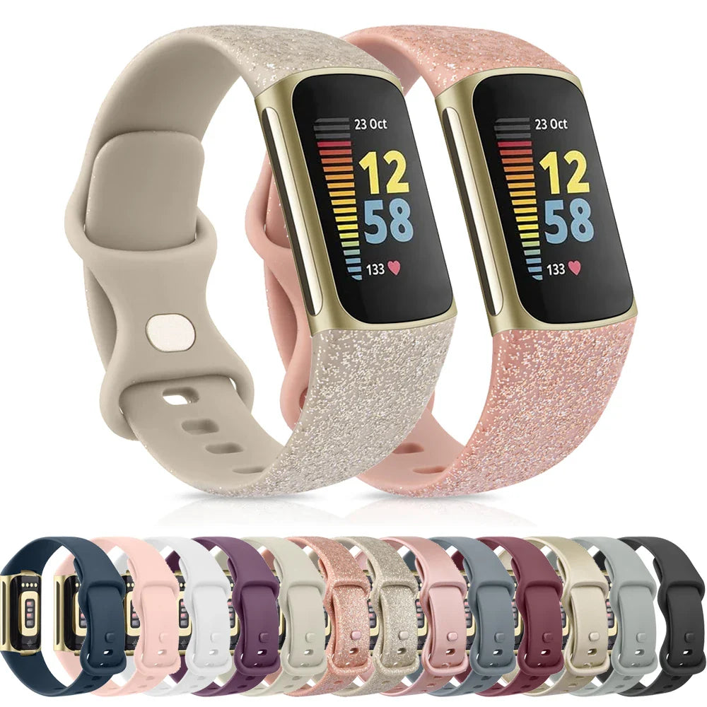 Silicone Sport Strap for the Fitbit Charge 5 Series (25 colours available)