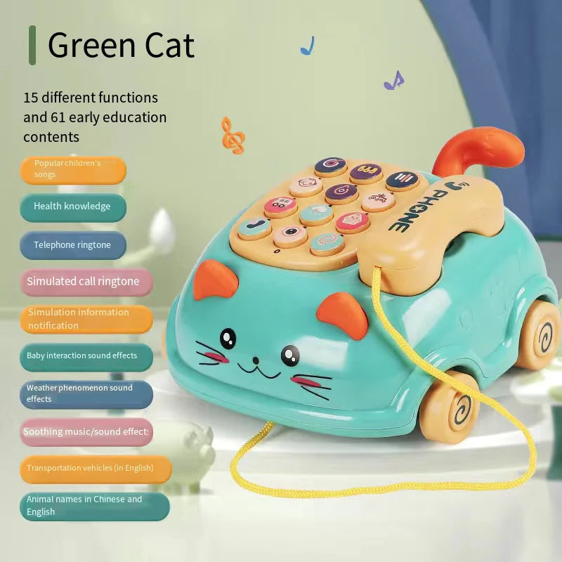 Musical Learning Telephone Toy with Lights