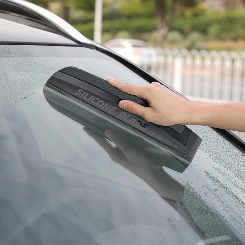Soft Silicone Car Squeegee – Scratch-Free Water Blade for Car Windows & Glass