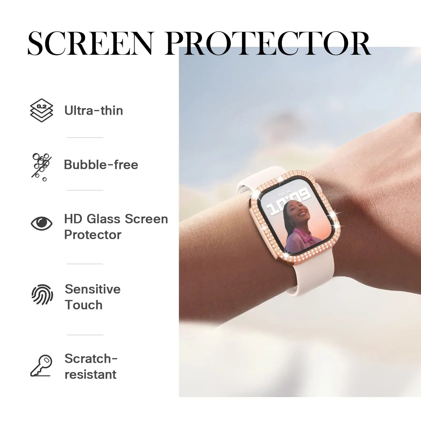 Sparkle Protective Case for the Apple Watch SE (40mm) Series