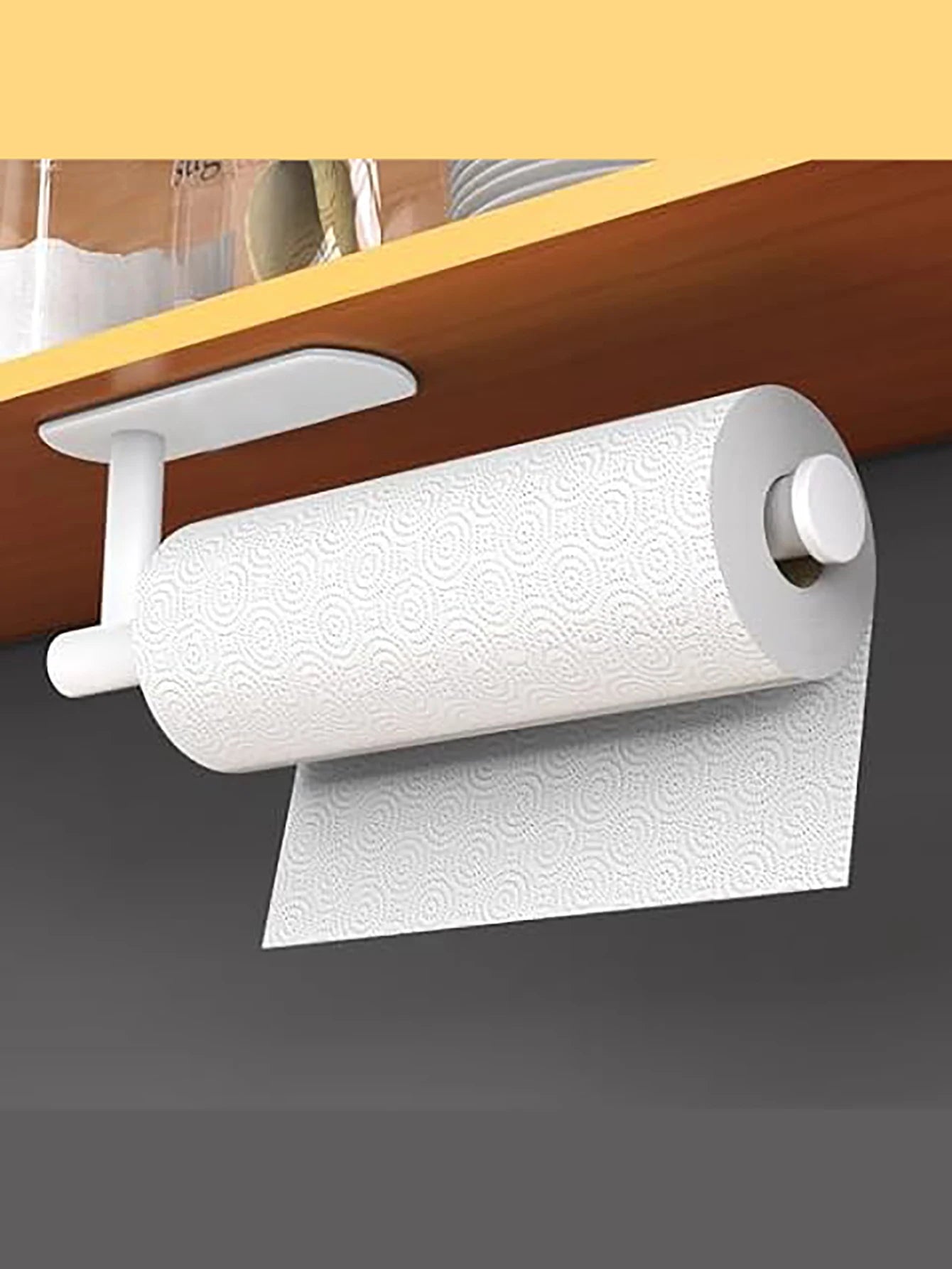 Adhesive Paper Towel Holder – No-Drill Kitchen Rack