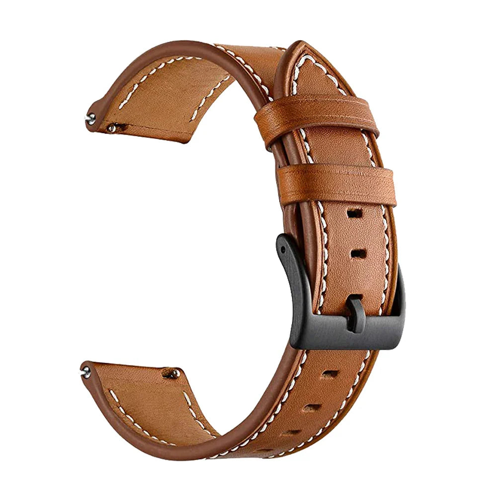 Leather Watch Strap for the Garmin Forerunner 265 (available in 12 colours)