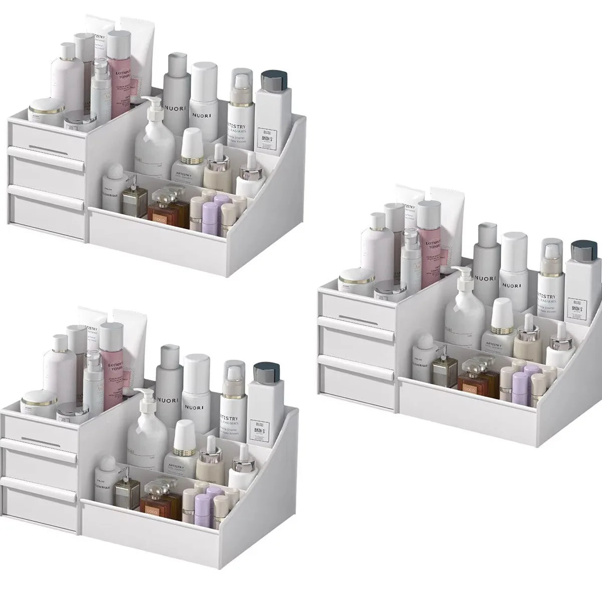 Desktop Makeup Storage Organiser – Cosmetic & Skincare Storage Box