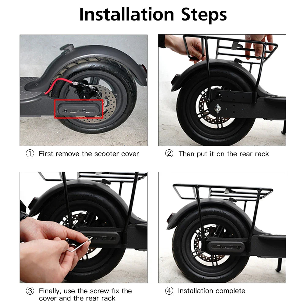 Electric Scooter Rear Luggage Rack