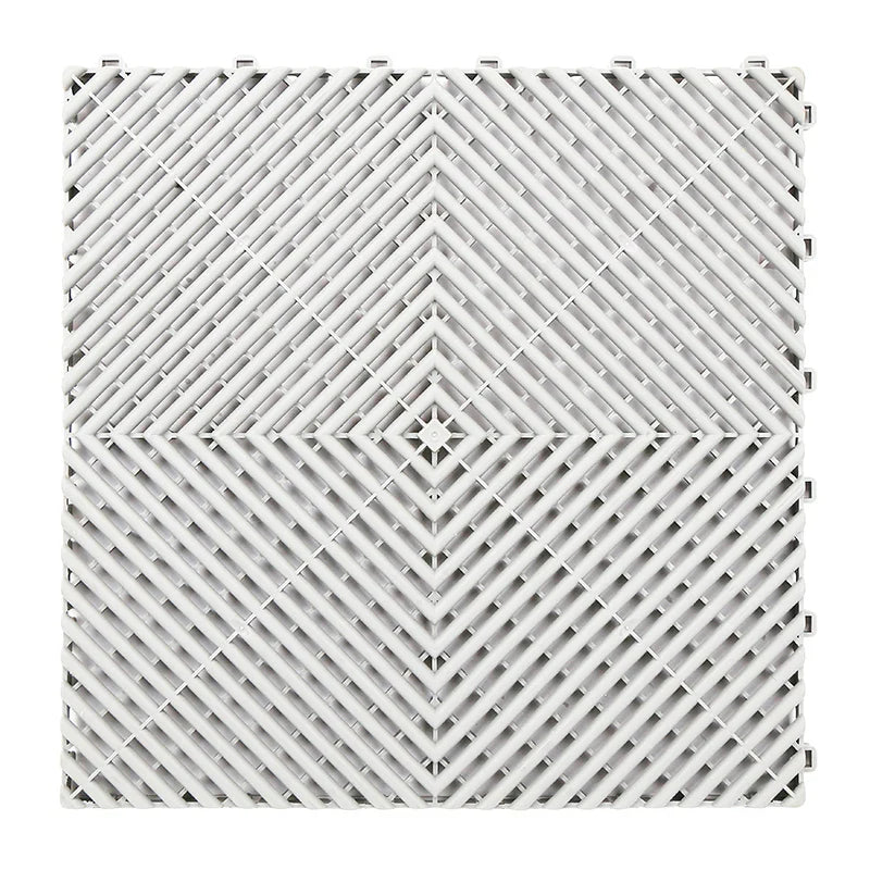 Vented Plastic Garage Floor Tile