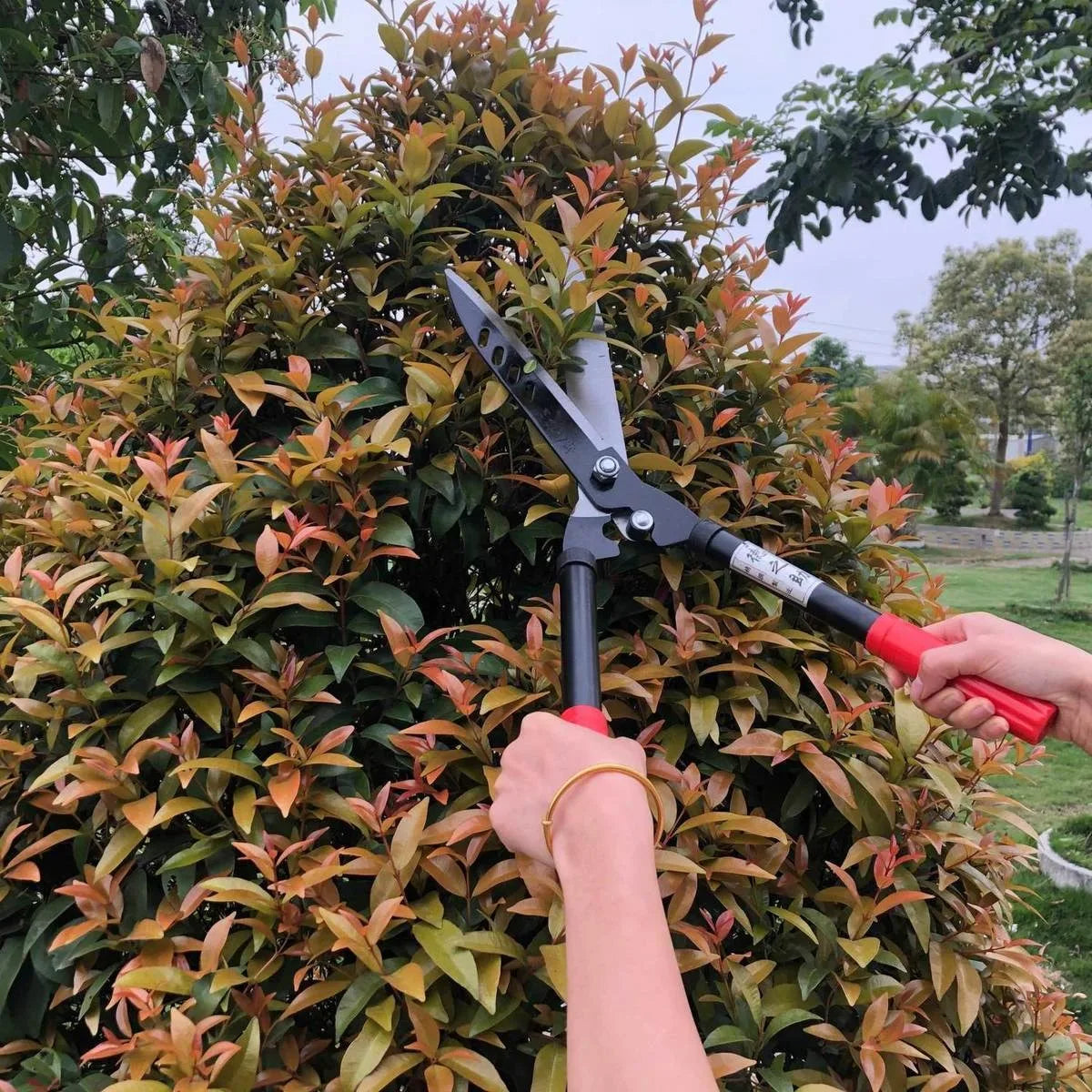 Professional Garden Hedge Shears – 53.5cm Manual Pruning & Trimming Cutter