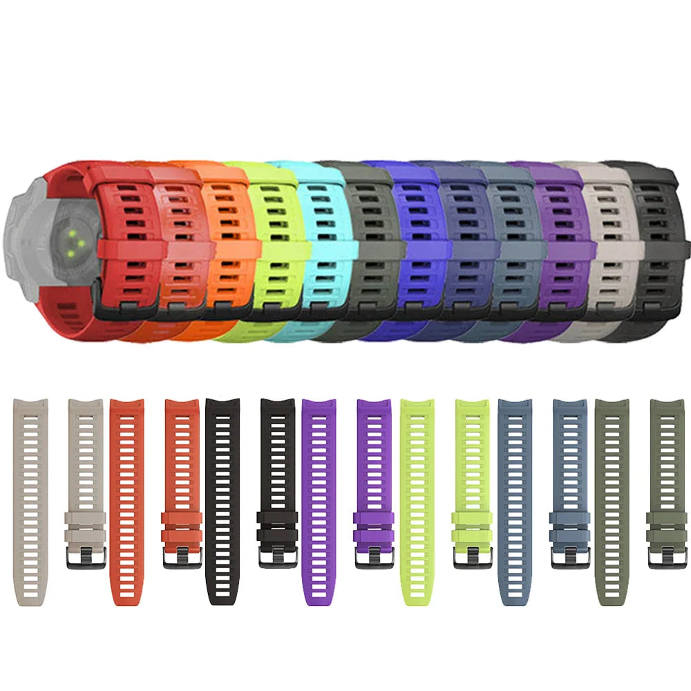 Silicone Strap for the Garmin Instinct 1/2/Esports/Solar Series (22mm) (13 colours available)
