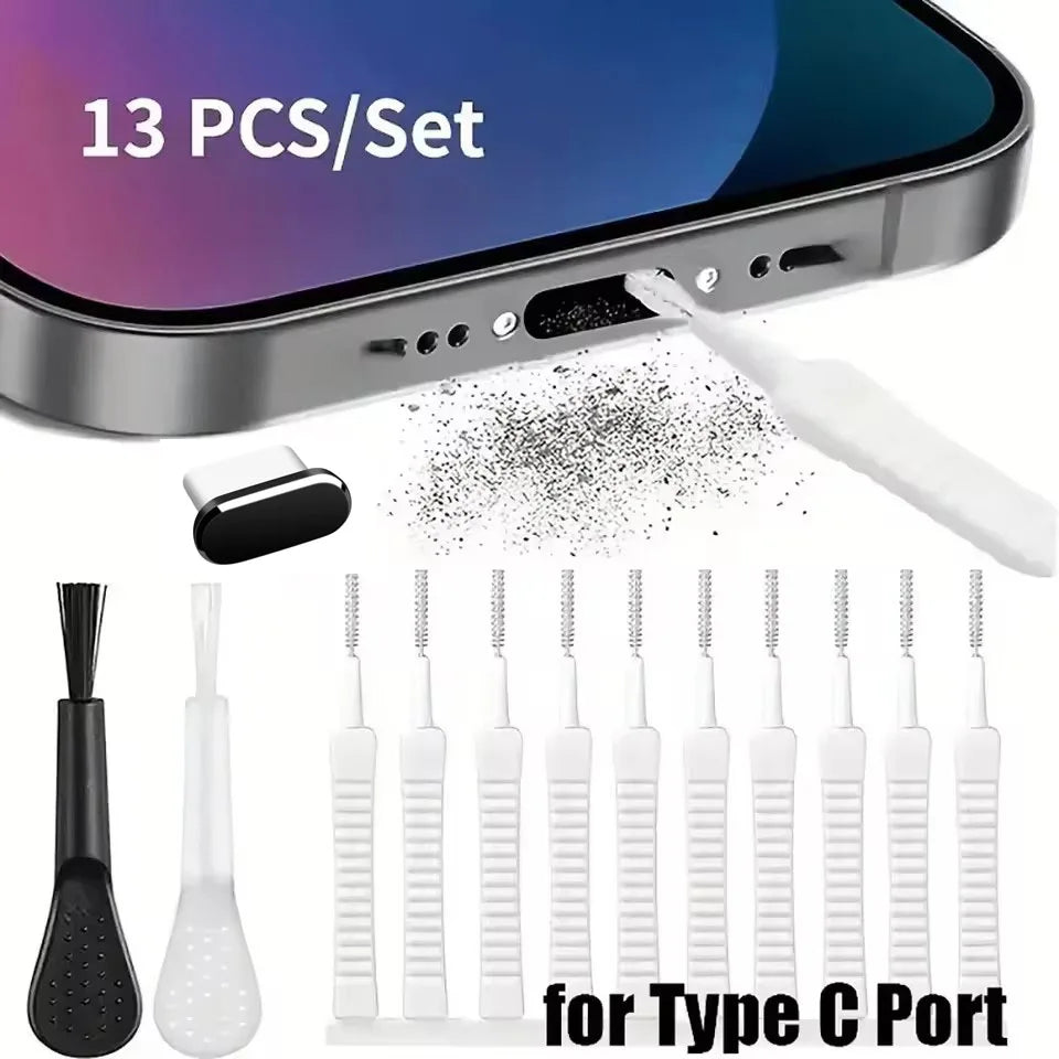Phone Charging Port Cleaning Kit – Speaker, Earphone & USB Dust Removal Set
