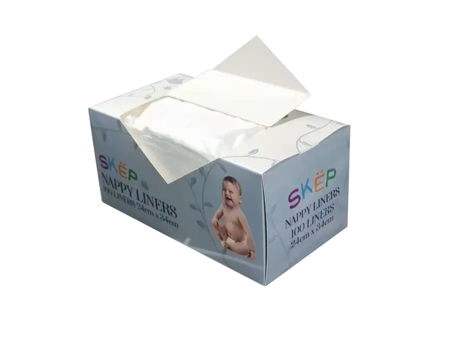 SKEP Nappy Liners - BOX of 100 Sheets - Babyonline