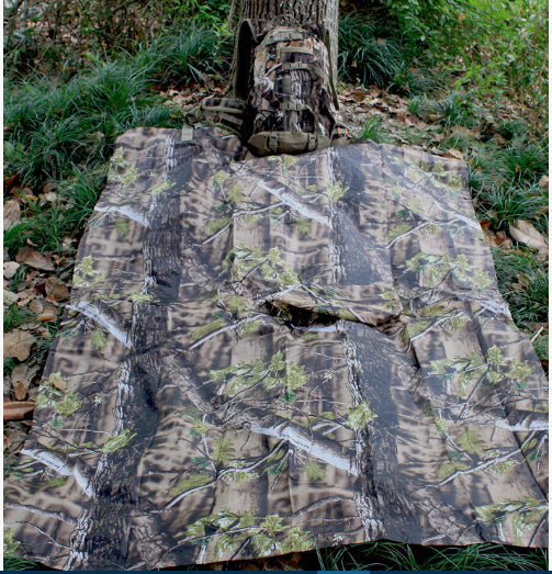Rain Poncho Hooded Waterproof Camo Raincoat for Hunting Hiking Camping Fishing
