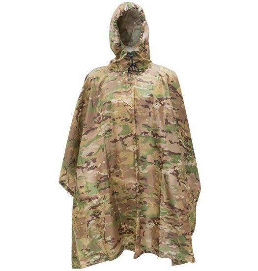 Camouflage Rain Poncho Hooded Waterproof Camo Raincoat for Hunting Hiking Camping Fishing