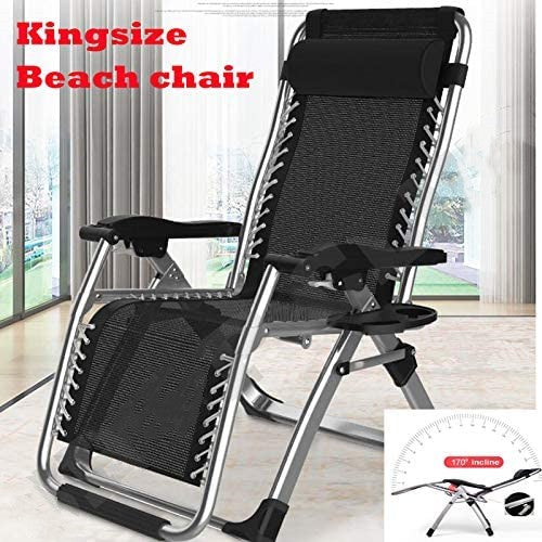 Outdoor Folding Reclining Garden Beach Chair Sun Lounger Deck Recliner