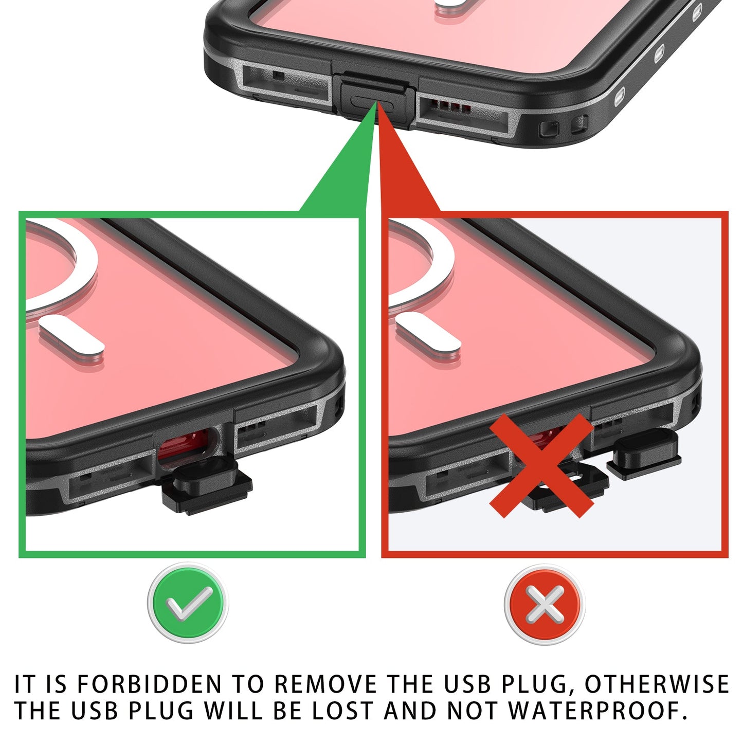 iPhone 14 Plus Case Waterproof - salelink.co.nz