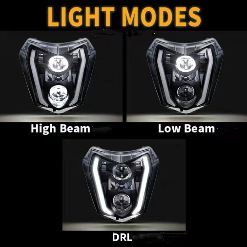 Headlight Compatible with Enduro Motorcycle Pit Bike