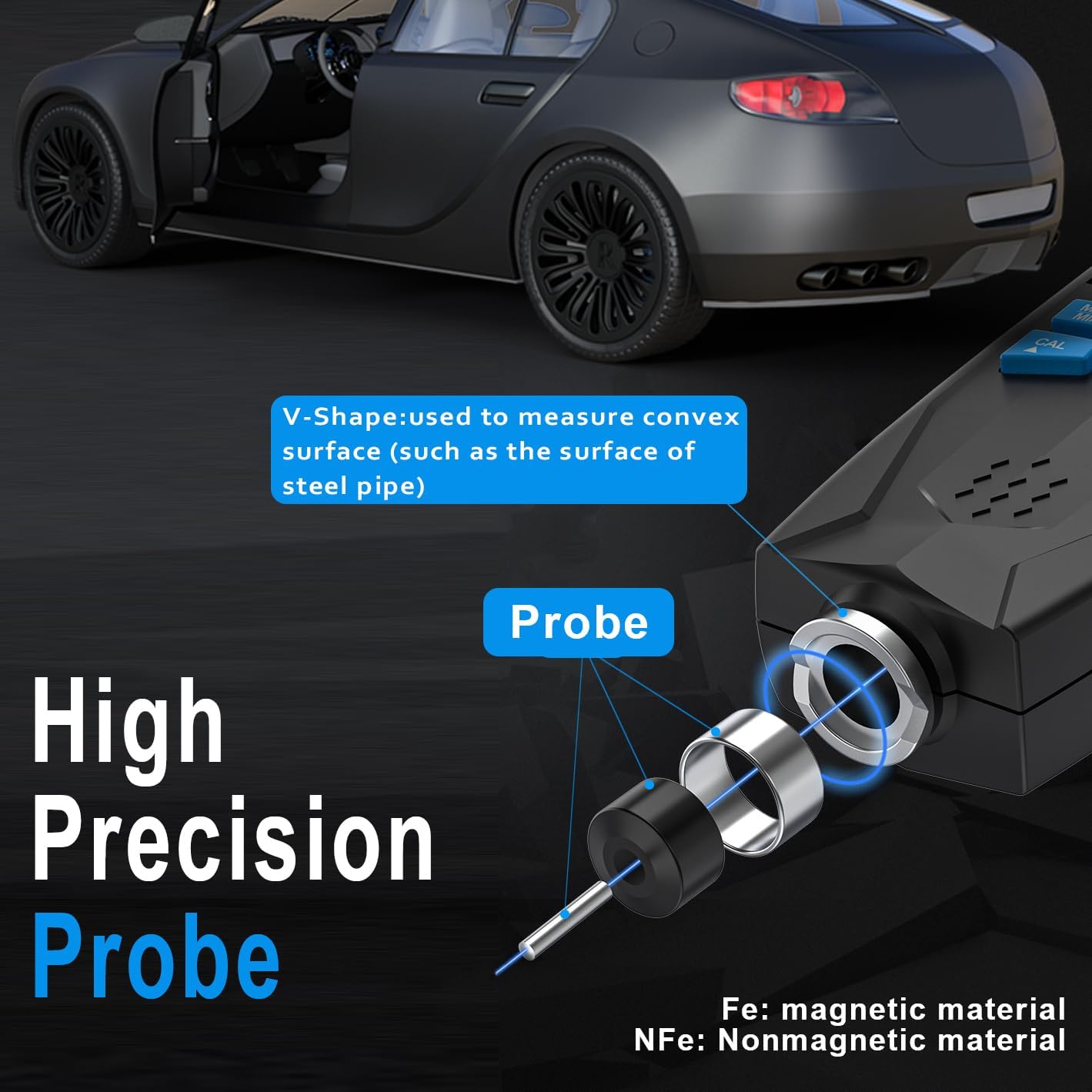 Automotive Coating Thickness Gauge Tester