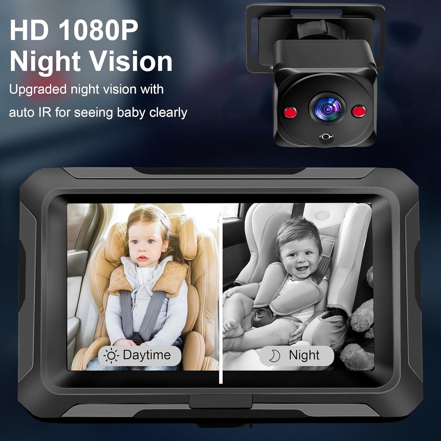 Baby Car Monitor Camera Backseat
