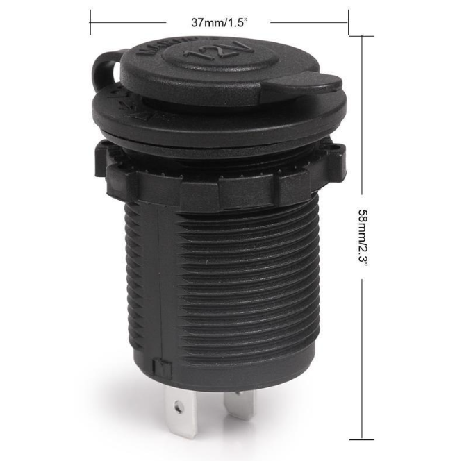12V Car Boat Motorbike Cigarette Lighter Socket Power Plug Outlet - salelink.co.nz